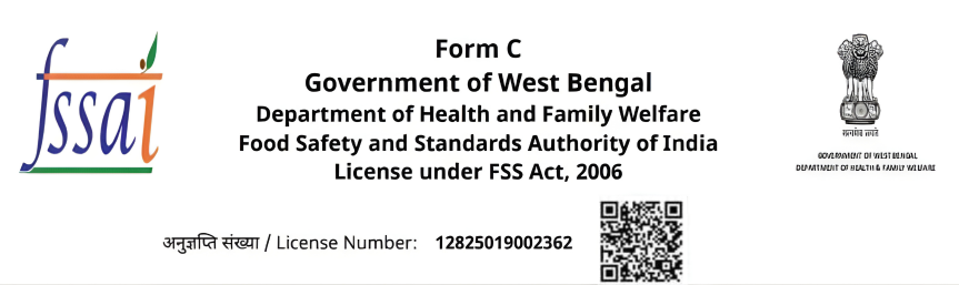 FSSAI License — Maa Tara Caterer